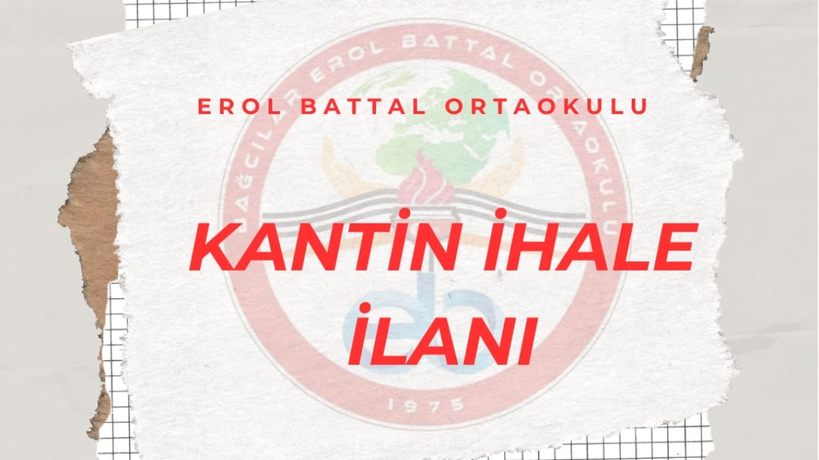 KANTİN İHALE İLANI